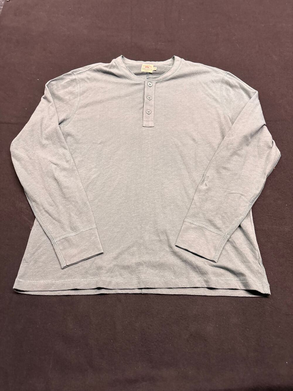 Faherty Henley Thermal Sage Green Mens M NWOT